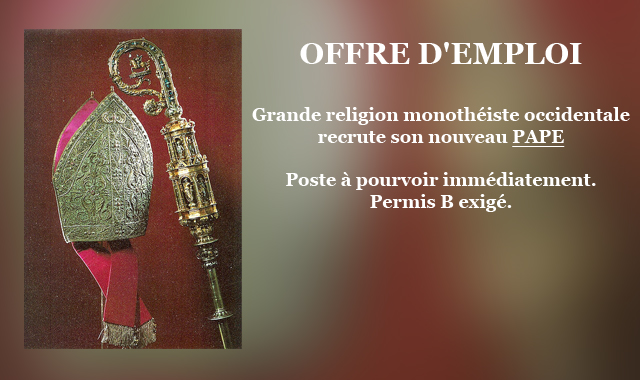 annonce pape