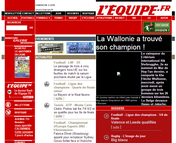 L'EQUIPE.fr - l'actualité du sport