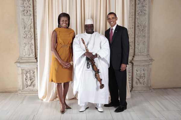 Yahya_Jammeh_with_Obamas