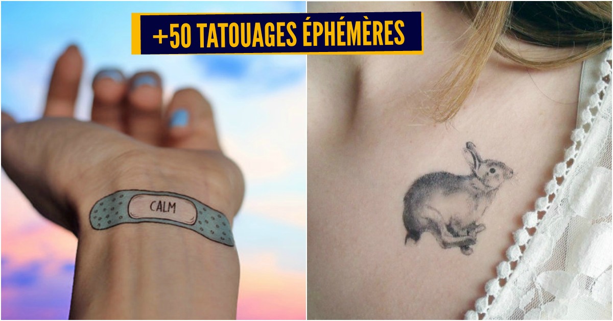 Pas envie de se faire imprimer un motif de manière indélébile sur la peau ? Aucun problème