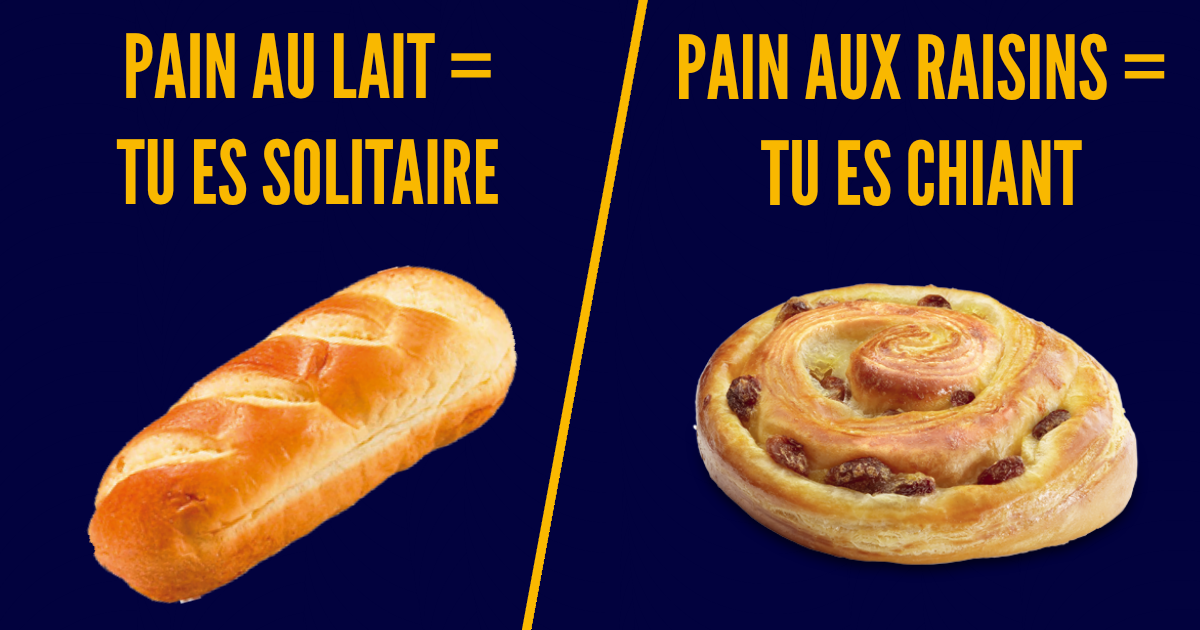 un croissant rencontre un pain au chocolat