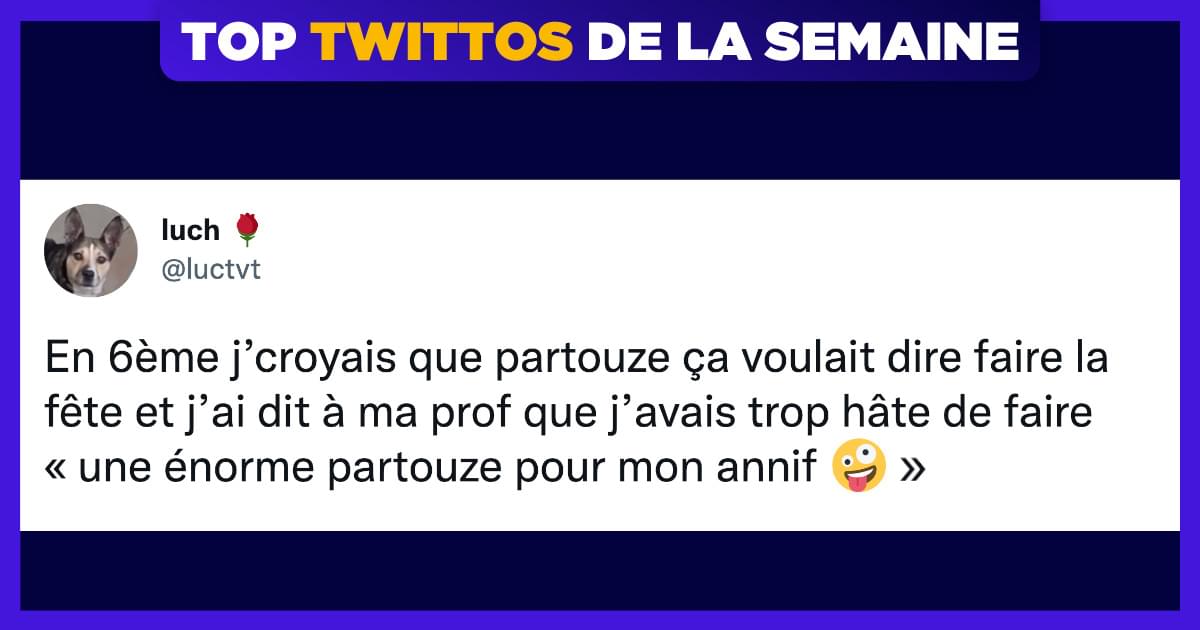 Top 15 des meilleurs tweets de Luch une personne à suivre