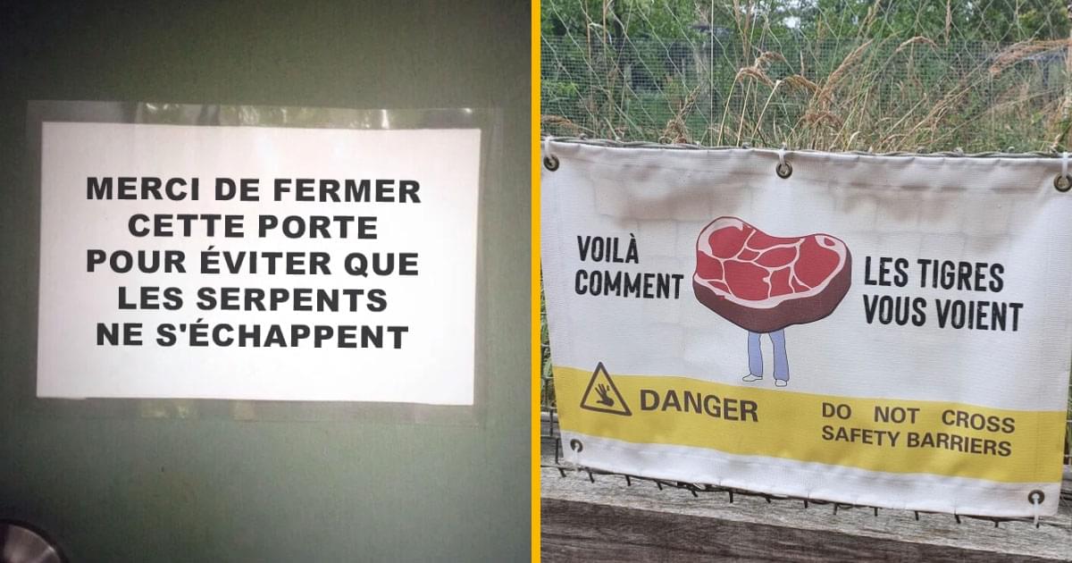 Top 15 Des Pancartes Qui Font Le Plus Flipper Passez Votre Chemin