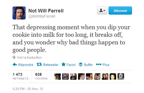 Twitter - itsWillyFerrell - That depressing moment when ...