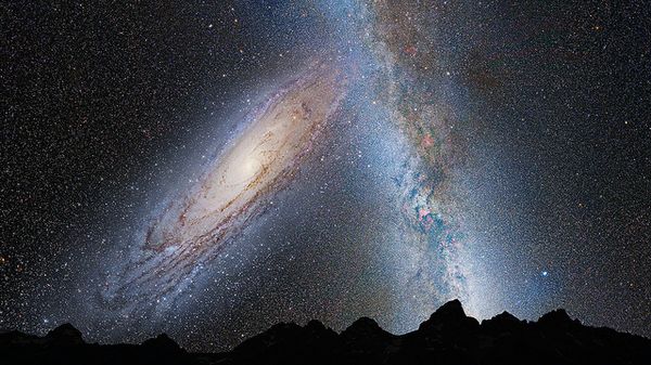 NASA's Hubble Shows Milky Way is Destined for Head-On Collision_resultat