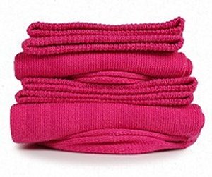 chaussettes-rose-framboise