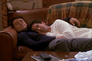Joey and Ross nap