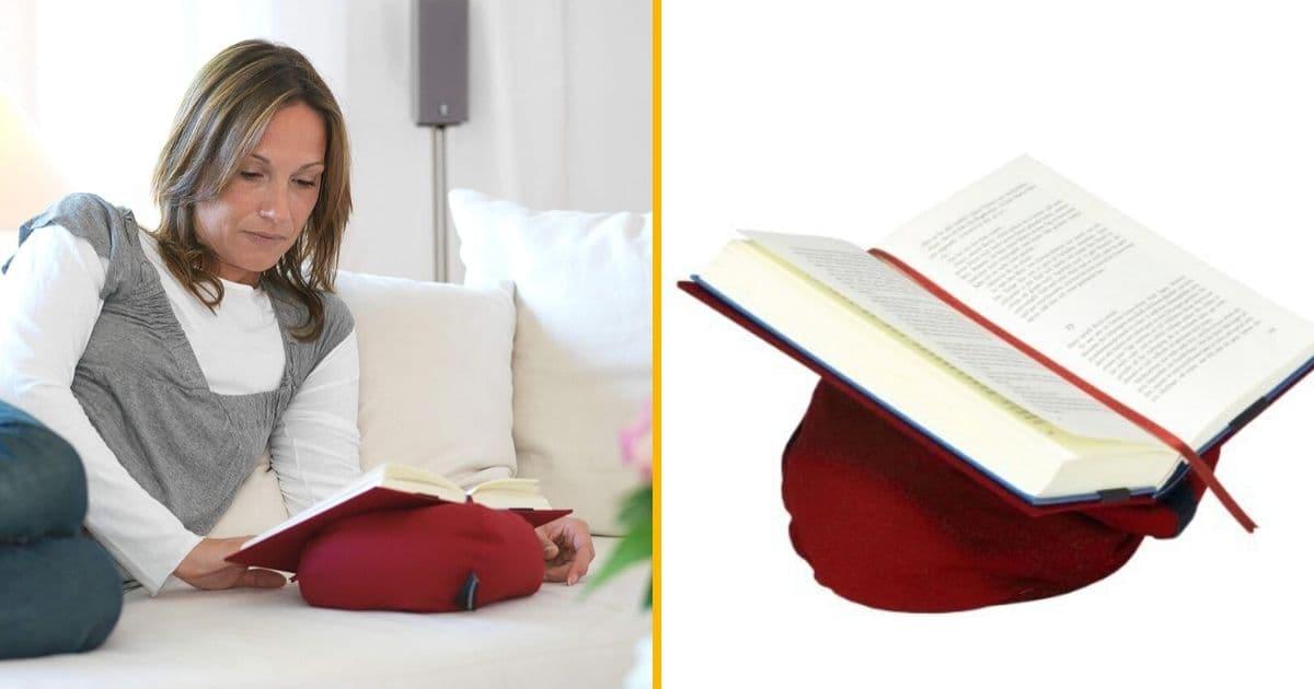 Support de livre avec coussin, meilleur cadeau pour un lecteur