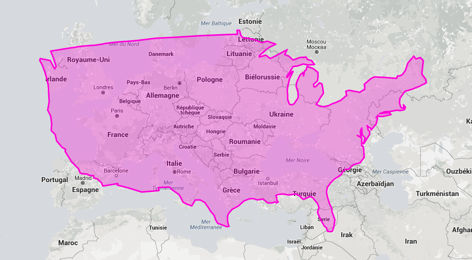 La 'véritable' taille des pays