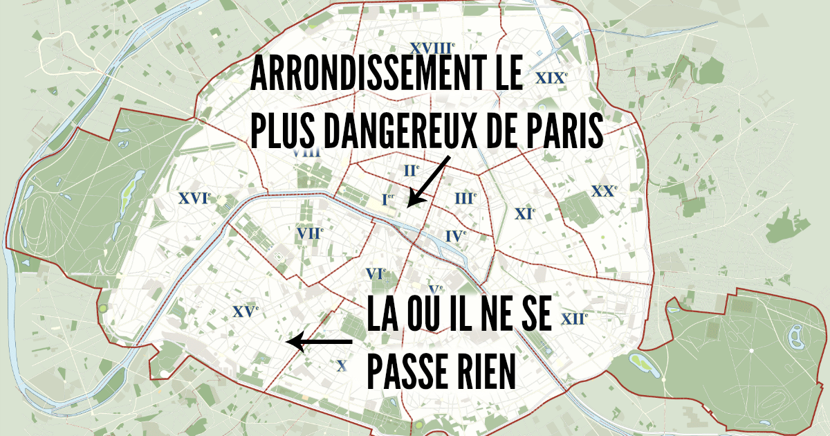 Top 10 des arrondissements de Paris où il y a le plus de violence, vazy Paris c’est Harlem