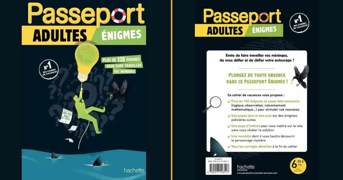 Passeport Adultes - Enigmes - Cahier de vacances 2024