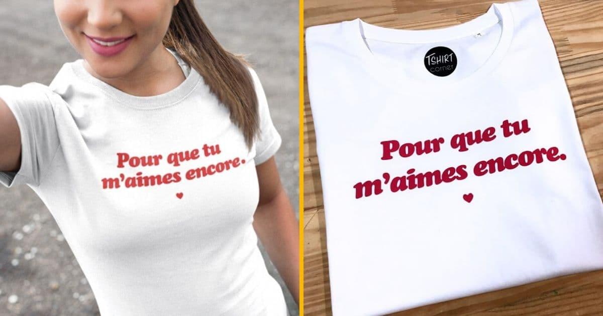 Un t-shirt « Pour que tu m’aimes encore », pour les fans de Céline