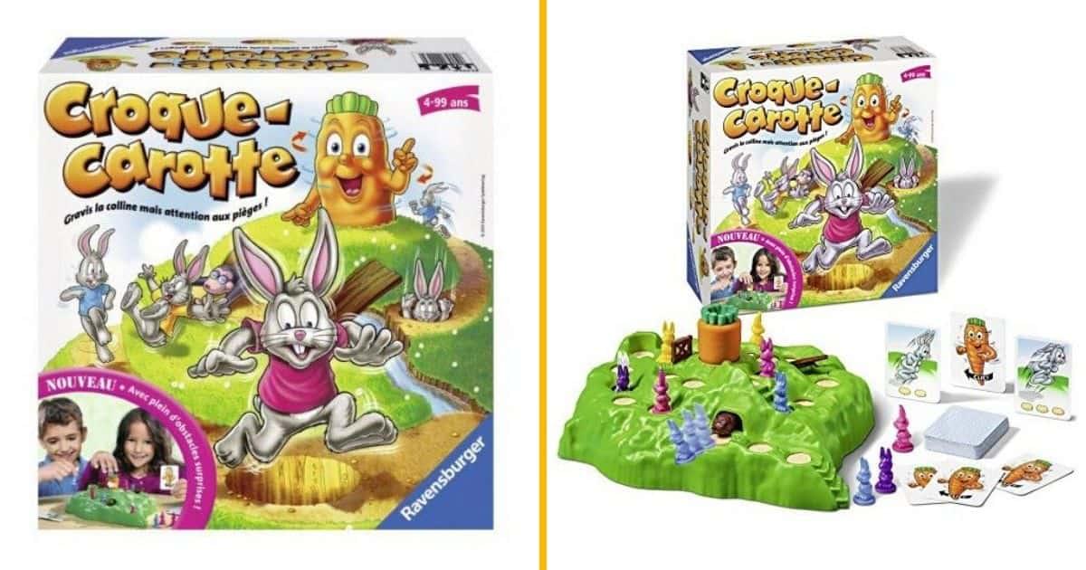 Jeu de parcours enfant - Ravensburger - Croque Carotte - 2 à 4 joueurs -  Dès 4 ans - Cdiscount Jeux - Jouets