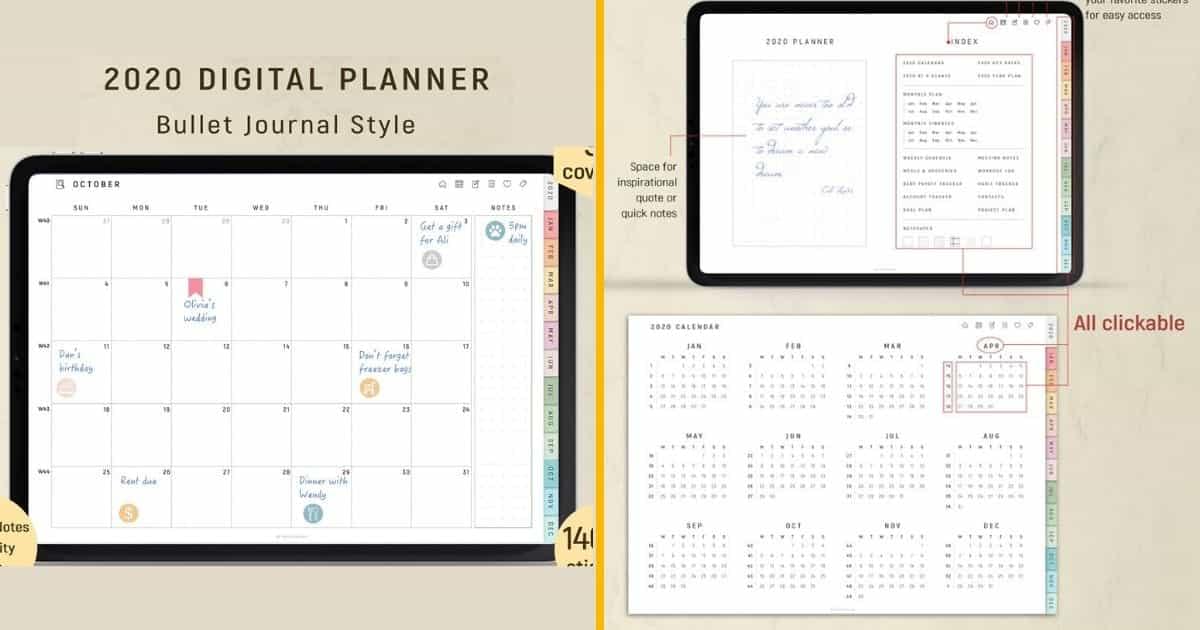 concevoir un planificateur numérique personnalisé, un journal, un  calendrier pour la boutique