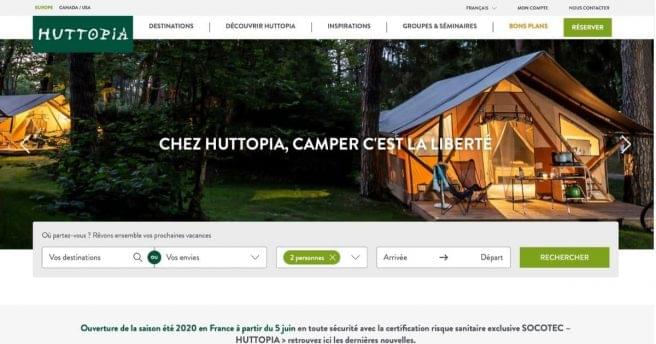 Huttopia location campings villages