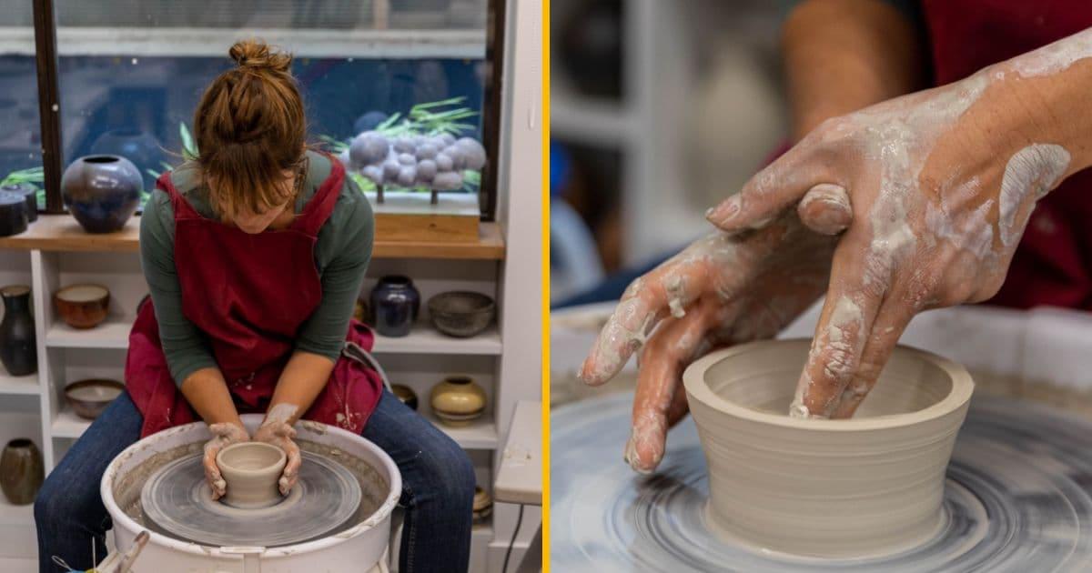 Un atelier de poterie et céramique