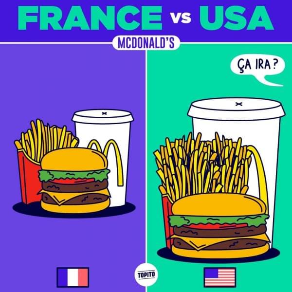 Top illus france vs usa mcdonalds