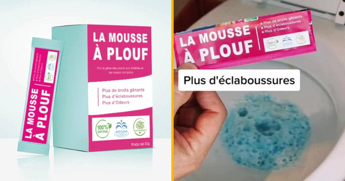 Je vous présente la mousse à plouf. Pour faire la grosse commission ni