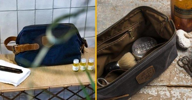 Top 65+ idées cadeaux pour votre beau-père 37 Trousse toilette toile waxe