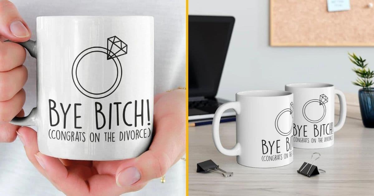 Cadeau pour les divorces, mug pour les divorcés en cadeau ri