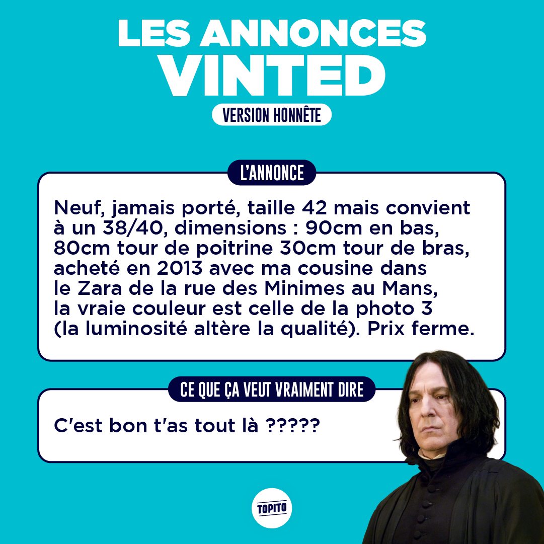 Top 14 des annonces de Vinted en version honnête, cette appli qui nous veut  du mal