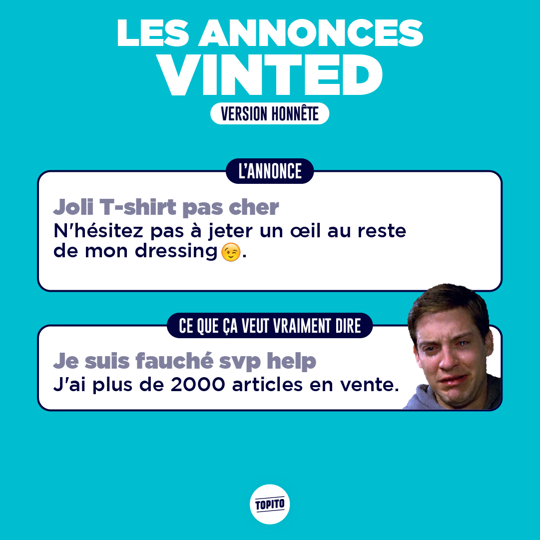 Top 14 des annonces de Vinted en version honnête, cette appli qui nous veut  du mal