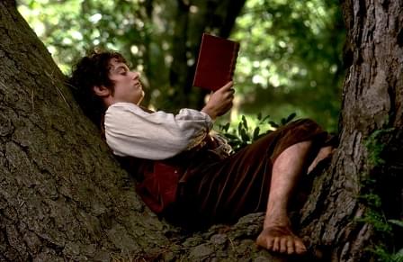 Frodo the hobbit and his big hairy feet