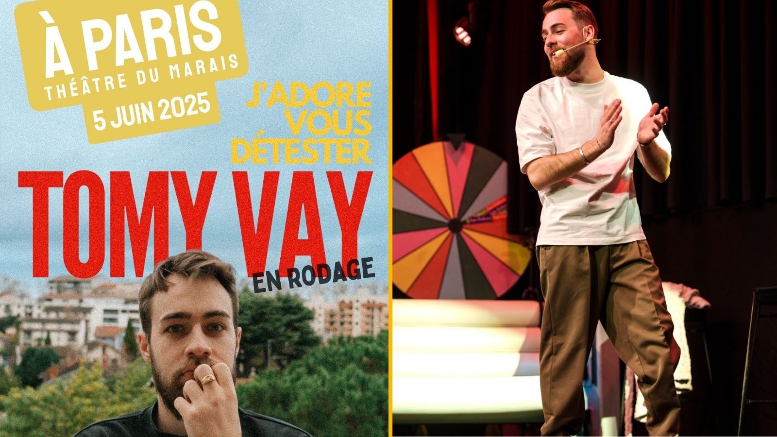 Des places pour le spectacle de Tomy Vay le 05/06 à Paris