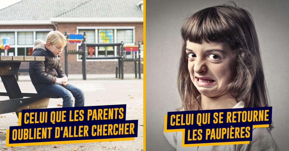 Top 20 des différents types d’enfants à l’école primaire, on en a tous eu un dans notre classe