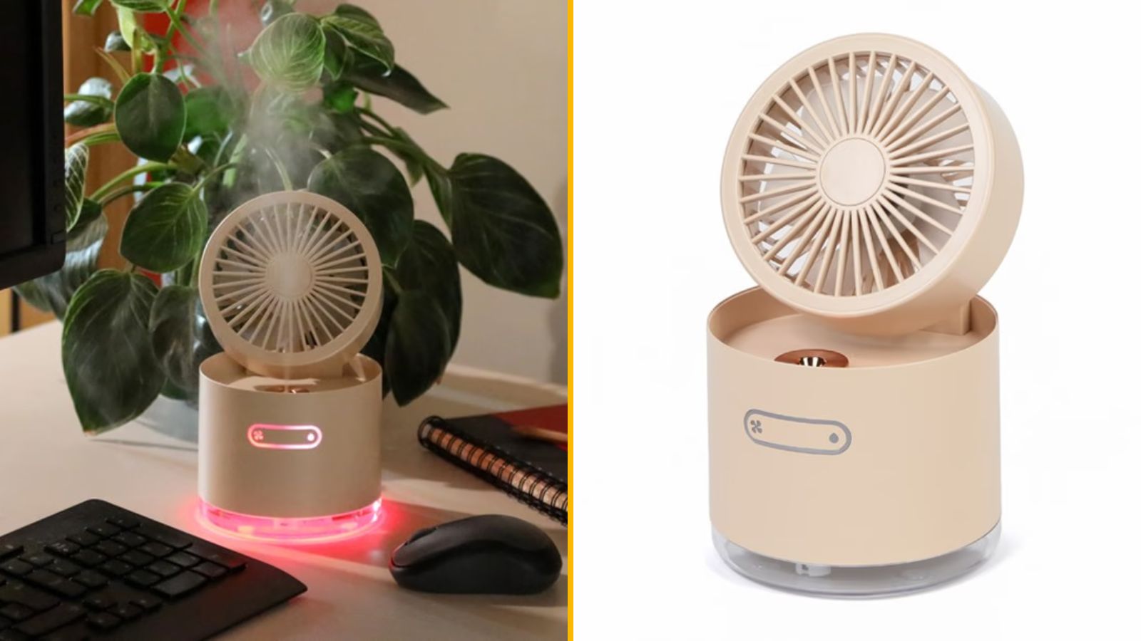 Un ventilateur-brumisateur autonome, car il fait trop chaud bordel