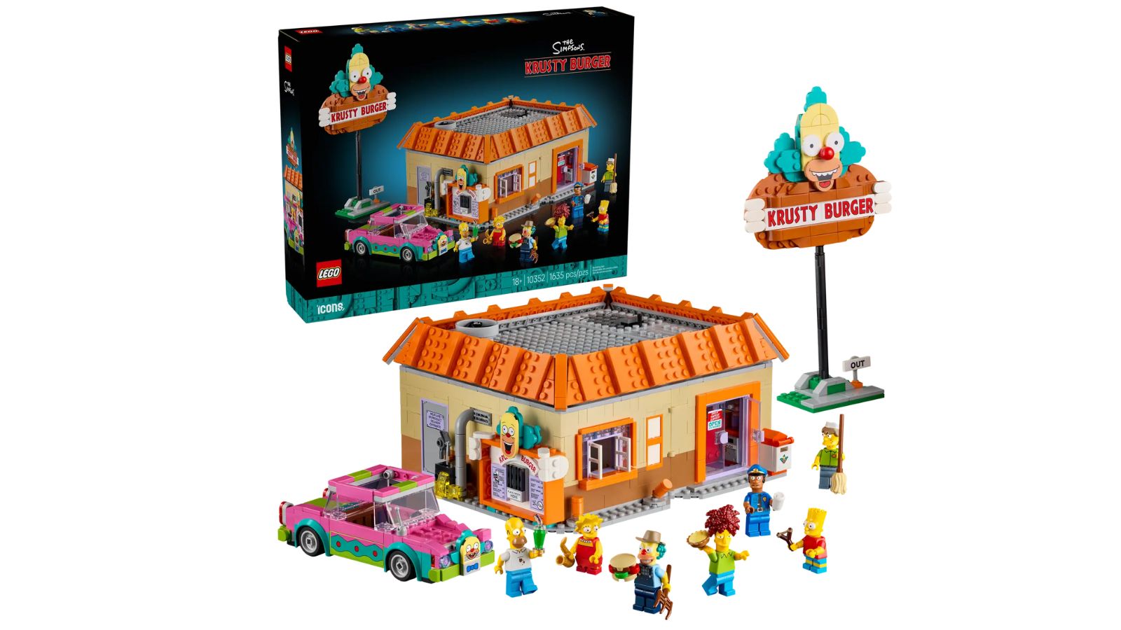Le restaurant Krusty Burger des Simpson en LEGO, oh punaise