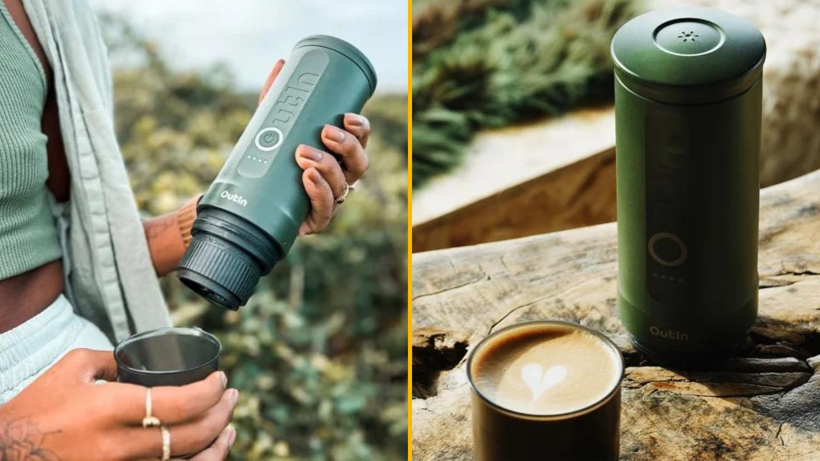 Une machine à café portable, pour les papas accros du café