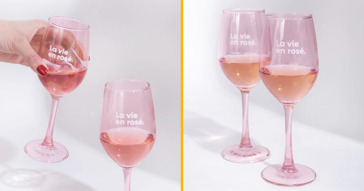 Des verres à vin pour voir la vie en rosé