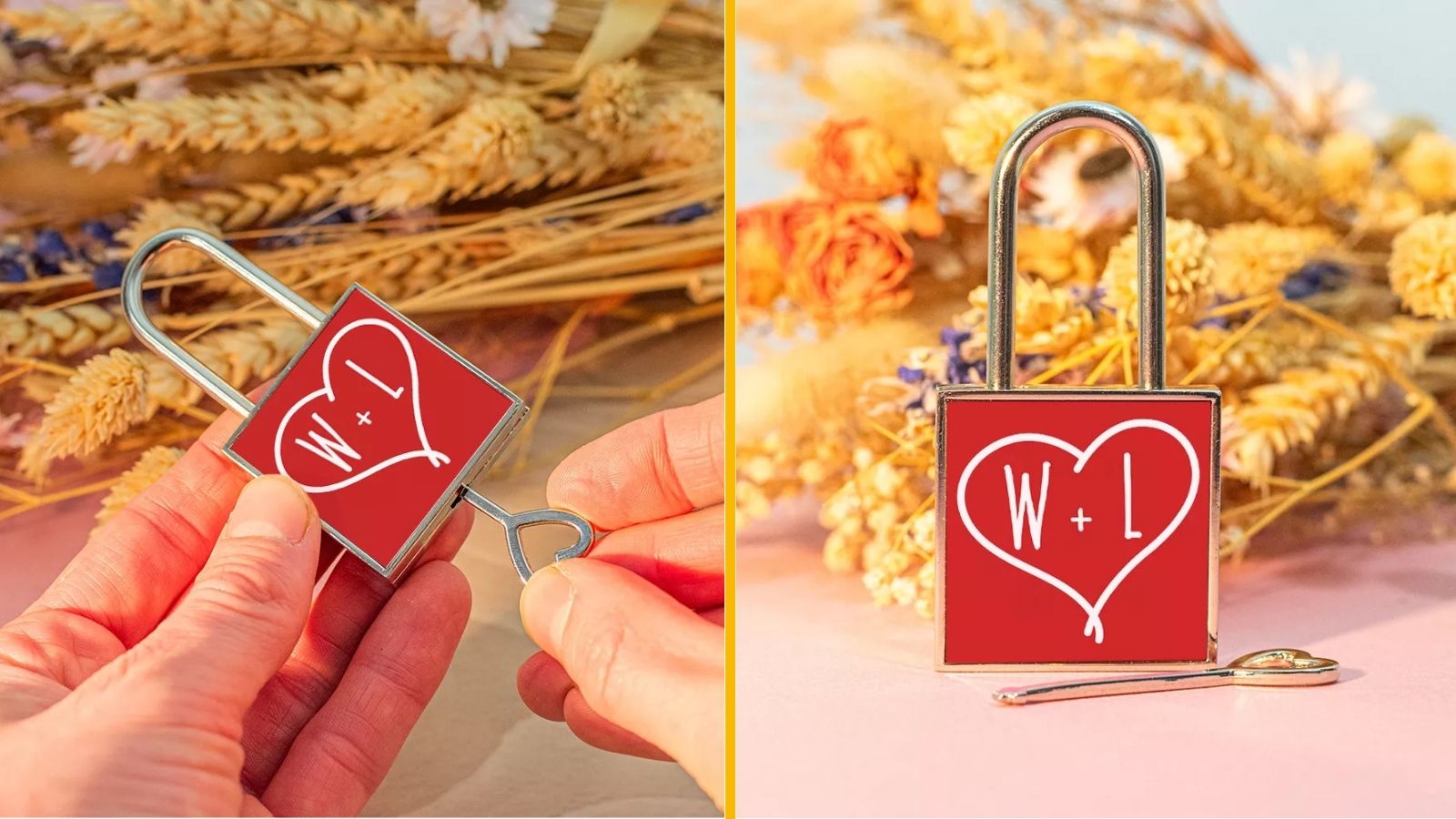 Un cadenas d’amour à personnaliser, pour les romantiques passionnés