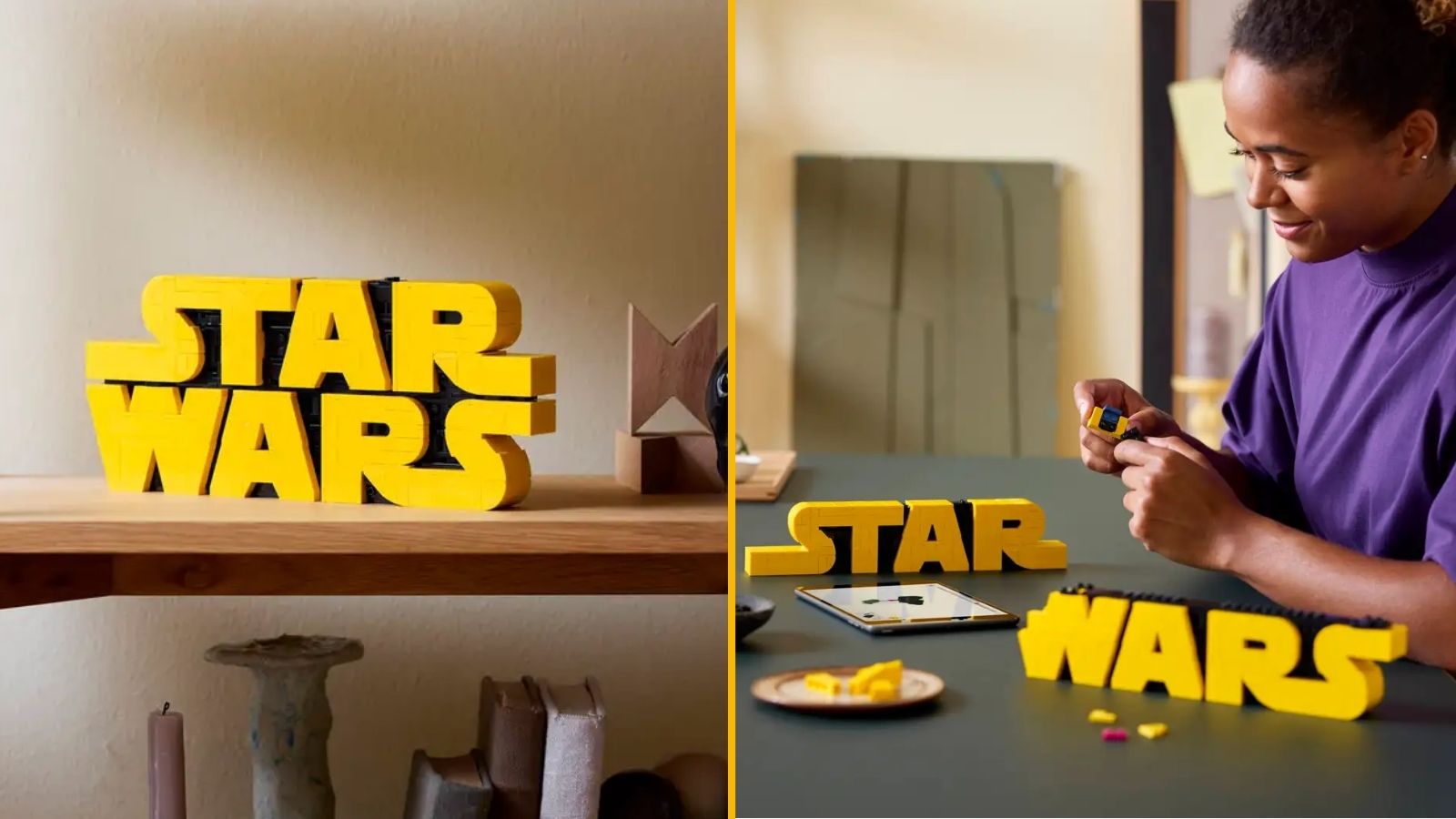Un logo Star Wars en LEGO, pour que la force soit chez vous