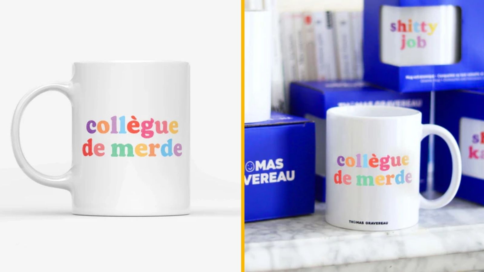 Un mug « collègue de merde », pour son collègue préféré