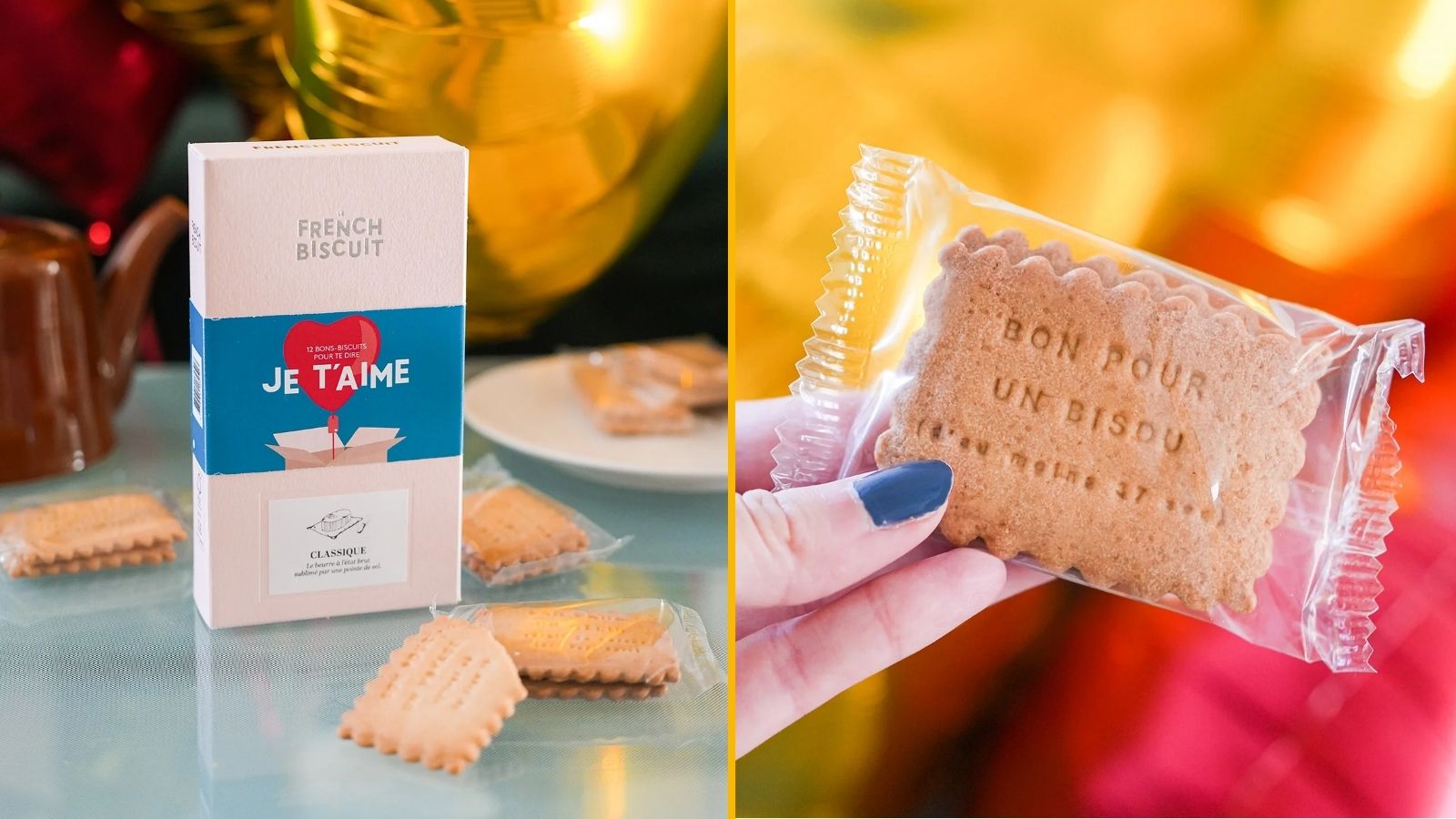 Des biscuits à messages « Je t’aime »