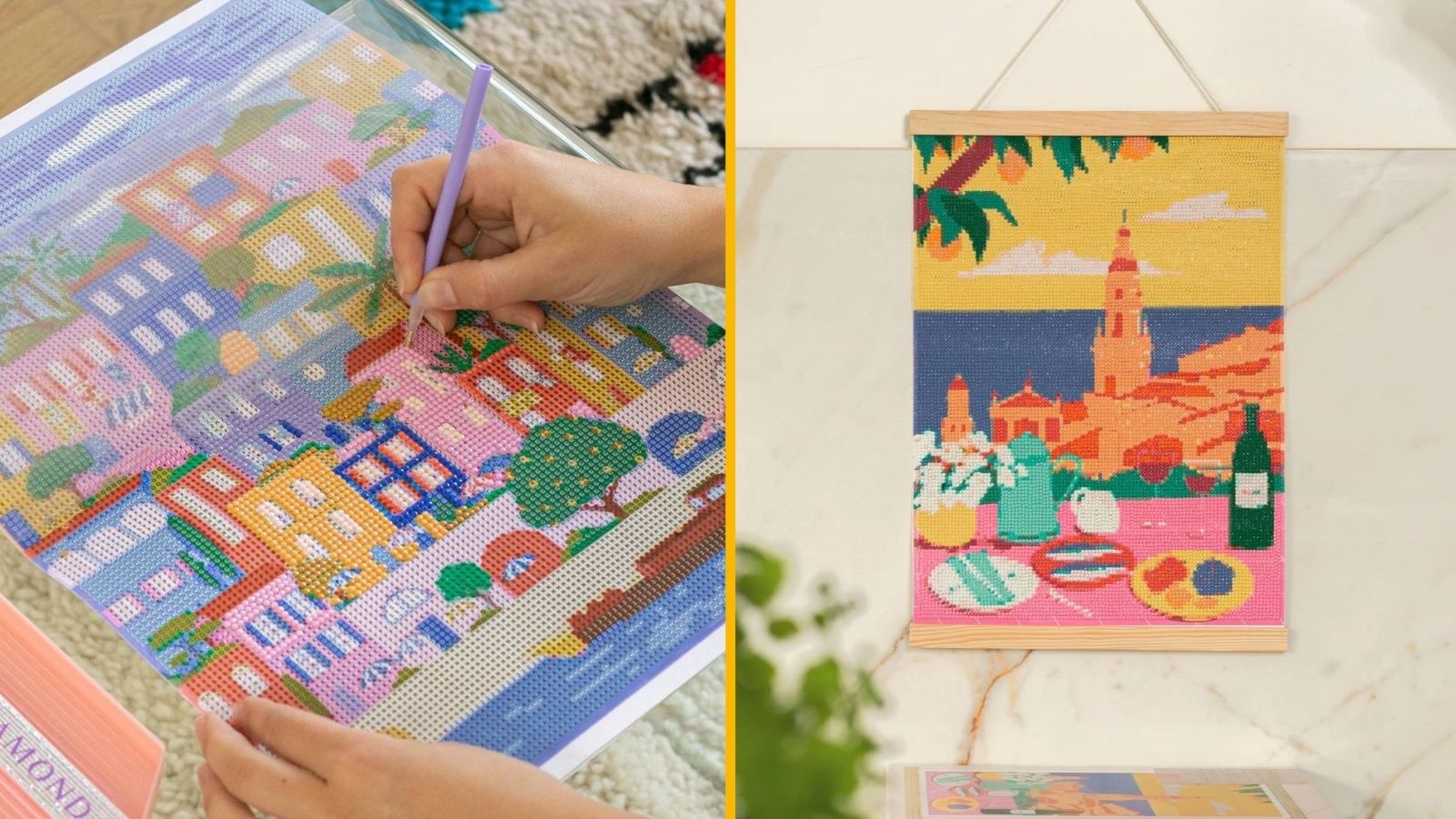 Un kit de diamond painting, la nouvelle tendance créative et sans stress