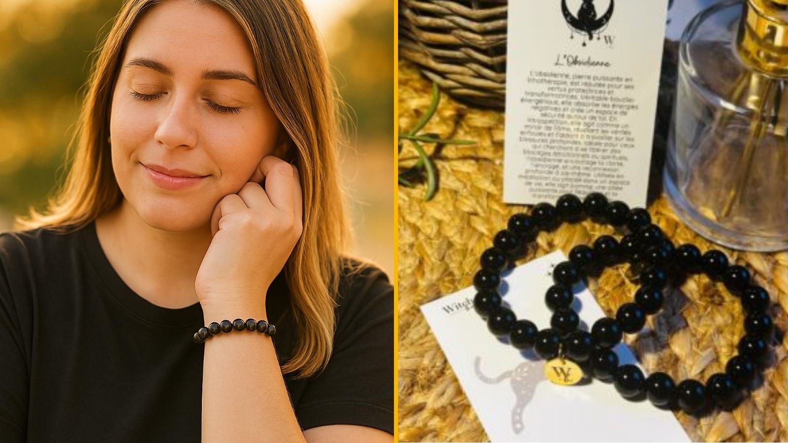 Un bracelet obsidienne, pour éloigner ton ex ou tes collègues relous